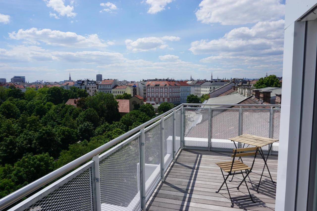 Augartenblick Penthauscombo 15/16 - Blick Zum Riesenrad Lägenhet Wien Exteriör bild