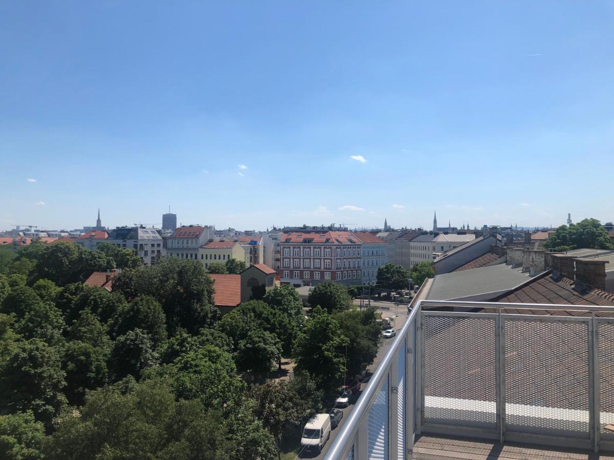 Augartenblick Penthauscombo 15/16 - Blick Zum Riesenrad Lägenhet Wien Exteriör bild